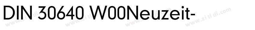 DIN 30640 W00Neuzeit字体转换